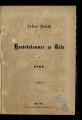 Jahres-Bericht der Handelskammer zu Köln / 1861