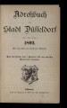 Adressbuch der Stadt Düsseldorf / 1892