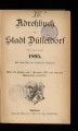 Adressbuch der Stadt Düsseldorf / 1895