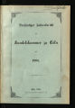 Vorläufiger Jahres-Bericht der Handelskammer zu Köln / 1905
