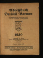 Adreßbuch Ortsteil Barmen / 1930