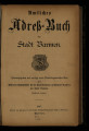 Amtliches Adreß-Buch der Stadt Barmen / 1887