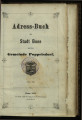 Adress-Buch der Stadt Bonn und der Gemeinde Poppelsdorf / 1870