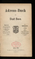 Adress-Buch der Stadt Bonn / 1872