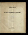 Jahres-Bericht der Handelskammer zu Köln / 1858