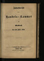 Jahresbericht der Handelskammer zu Gladbach /1860