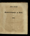 Jahres-Bericht der Handelskammer zu Köln / 1860