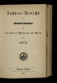Jahres-Bericht der Handelskammer für den Kreis Mülheim am Rhein / 1874