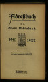 Adressbuch für die Stadt M.Gladbach / 1921/22
