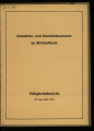 Tätigkeitsbericht / 1953