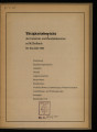 Tätigkeitsbericht / 1952