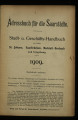 Adressbuch für die Saarstädte / 1909