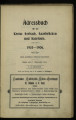 Adressbuch für die Kreise Forbach, Saarbrücken und Saarlouis / 1905/06