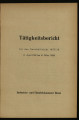 Tätigkeitsbericht / 1957/58