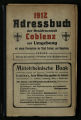 Adreßbuch der Residenzstadt Coblenz mit Coblenz-Lützel, Coblenz-Neuendorf und Coblenz-Moselweiß...