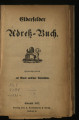 Elberfelder Adreß-Buch / 1872