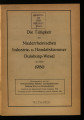 Die Tätigkeit der Niederrheinischen Industrie- und Handelskammer Duisburg-Wesel / 1950