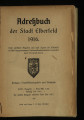Adreß-Buch der Stadt Elberfeld ... / 1916