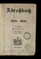 Adreßbuch der Stadt Köln / 1. Jahrgang 1854