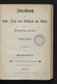 Adreßbuch für Köln, Deutz und Mülheim a. Rh. sowie der Umgebung Köln´s / 14. Jahrgang 1868