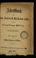 Adreßbuch für Köln, Deutz und Mülheim a. Rh. sowie die Umgebung Köln´s / 22. Jahrgang 1876