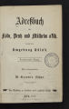 Adreßbuch für Köln, Deutz und Mülheim a. Rh. sowie die Umgebung Köln´s / 23. Jahrgang 1877
