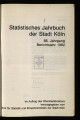 Statistisches Jahrbuch der Stadt Köln / 68. Jahrgang 1982