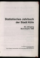 Statistisches Jahrbuch der Stadt Köln / 82. Jahrgang 1999