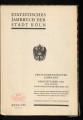 Statistisches Jahrbuch der Stadt Köln / 22. Jahrgang 1933