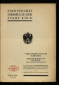 Statistisches Jahrbuch der Stadt Köln / 24. Jahrgang 1935