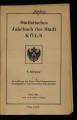 Statistisches Jahrbuch der Stadt Köln / 9. Jahrgang 1920