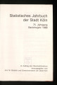 Statistisches Jahrbuch der Stadt Köln / 75. Jahrgang 1989
