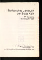 Statistisches Jahrbuch der Stadt Köln / 77. Jahrgang 1991