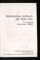 Statistisches Jahrbuch der Stadt Köln / 78. Jahrgang 1992/93