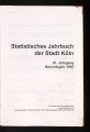 Statistisches Jahrbuch der Stadt Köln / 81. Jahrgang 1998