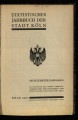 Statistisches Jahrbuch der Stadt Köln / 16. Jahrgang 1928