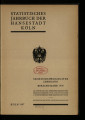 Statistisches Jahrbuch der Hansestadt Köln / 26. Jahrgang 1936