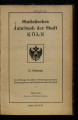 Statistisches Jahrbuch der Stadt Köln / 12. Jahrgang 1924