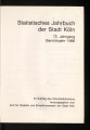 Statistisches Jahrbuch der Stadt Köln / 72. Jahrgang 1986