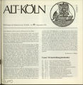 Mitteilungen des Heimatvereins Alt-Köln / Nr. 55, September 1984