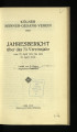 Kölner Männer-Gesang-Verein. Jahresbericht / 73. 1914/15