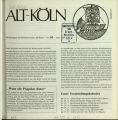Mitteilungen des Heimatvereins Alt-Köln / Nr. 61, Juni 1986