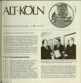 Mitteilungen des Heimatvereins Alt-Köln / Nr. 65, Mai 1987