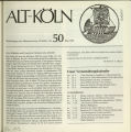 Mitteilungen des Heimatvereins Alt-Köln / Nr. 50, Mai 1983
