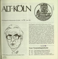 Mitteilungen des Heimatvereins Alt-Köln / Nr. 73, Juni 1989