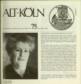 Mitteilungen des Heimatvereins Alt-Köln / Nr. 75, November 1989