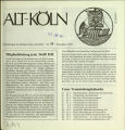 Mitteilungen des Heimatvereins Alt-Köln / Nr. 79, Dezember 1990