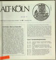 Mitteilungen des Heimatvereins Alt-Köln / Nr. 82, September 1991