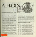 Mitteilungen des Heimatvereins Alt-Köln / Nr. 84, März 1992