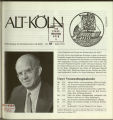 Mitteilungen des Heimatvereins Alt-Köln / Nr. 88, März 1993